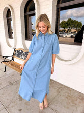Load image into Gallery viewer, The Only Thing Light Denim Dress