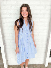 Load image into Gallery viewer, Solid Advice Blue Dress