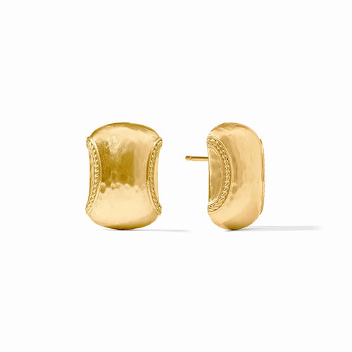 julie vos cannes gold earring, gold stud earring, gold earring