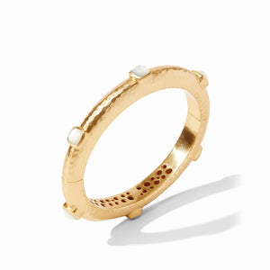 Julie Vos Catalina Hinge Bangle - Mother of Pearl