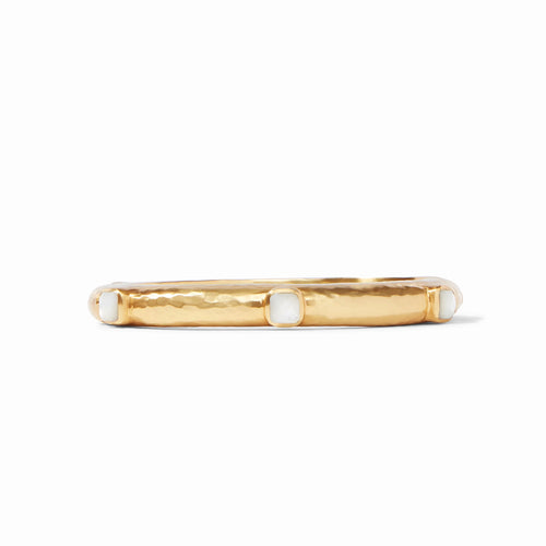Julie Vos Catalina Hinge Bangle - Mother of Pearl