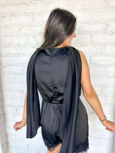 Load image into Gallery viewer, Pass Me By Black Romper