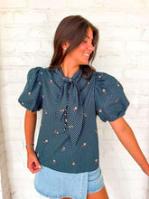 Load image into Gallery viewer, For The Times Navy Top