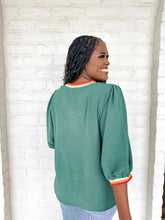 Load image into Gallery viewer, Carry On Hunter Green Top