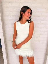 Load image into Gallery viewer, Show Day White Fringe Dress