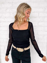 Load image into Gallery viewer, Forgive Me Not Black Top