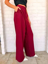 Load image into Gallery viewer, Dare To Be Burgundy High Waist Pants