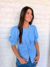 Load image into Gallery viewer, Stay Tuned Blue Top
