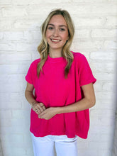 Load image into Gallery viewer, Get Comfy Hot Pink Top