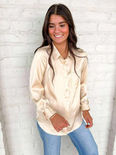 Load image into Gallery viewer, Search For More Oatmilk Satin Top