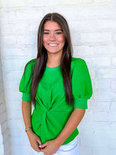 Load image into Gallery viewer, Stay Tuned Green Top