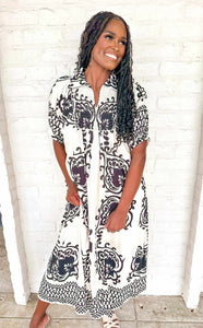 Prepare The Way You White Mix Dress