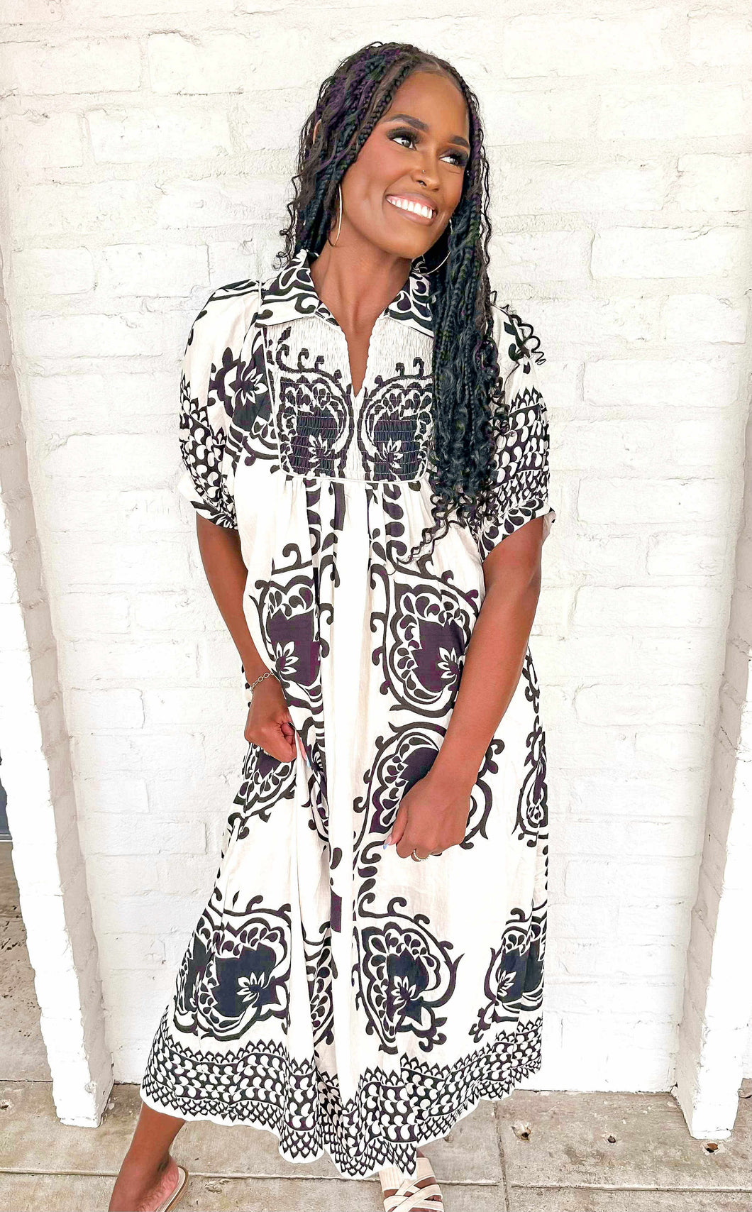 Prepare The Way You White Mix Dress