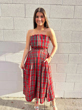 Load image into Gallery viewer, Full Of Love Red Plaid Dress