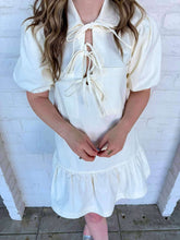Load image into Gallery viewer, Classy Viewings Ivory Twill Dress