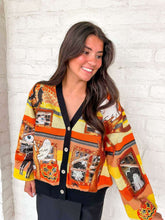 Load image into Gallery viewer, Queen Of Sparkles Multi Spooky Windows Cardigan