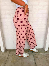 Load image into Gallery viewer, Come Along Pink Polka Dot Pants
