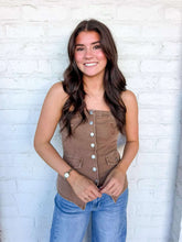 Load image into Gallery viewer, The Main Brown Denim Top