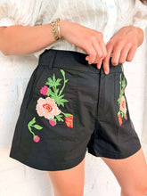 Load image into Gallery viewer, Searching For The Flowers Black Shorts