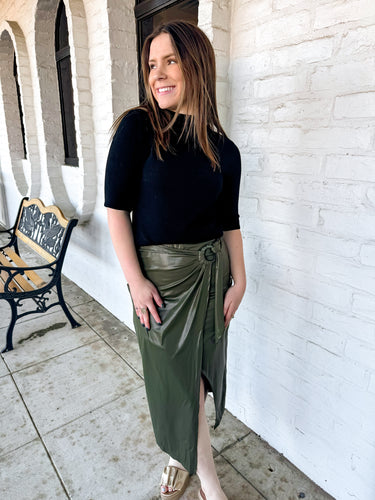 Welcome Home Olive Skirt