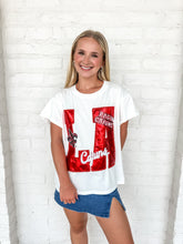 Load image into Gallery viewer, Queen Of Sparkles ULL Metallic Icon Tee