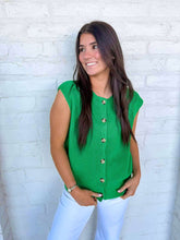 Load image into Gallery viewer, Refine Your Design Green Top