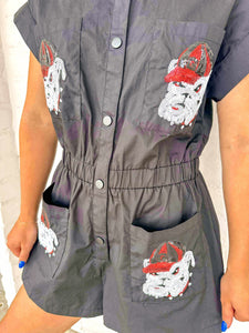 Queen Of Sparkles UGA Mascot Romper