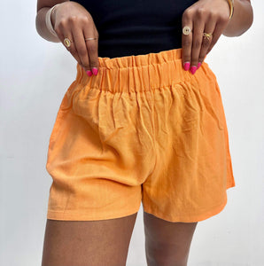 Table For Two Shorts Orange