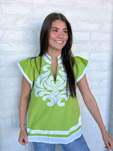 Load image into Gallery viewer, Confidence Unlocked Lime Green Top