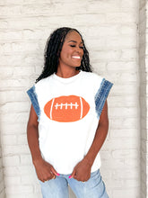 Load image into Gallery viewer, Queen Of Give Me A Touchdown Top White