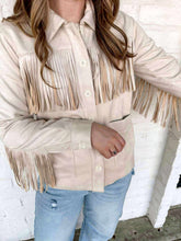 Load image into Gallery viewer, Nothing Without You Cream Suede Jacket