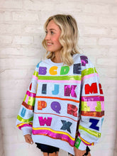 Load image into Gallery viewer, Queen Of Sparkles Grey Multi ABCs Sweatshirt