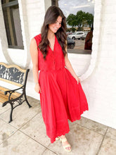 Load image into Gallery viewer, Set The Record Red Scalloped Set