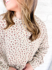 Cozy Season Brown Multi Top