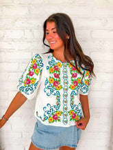 Load image into Gallery viewer, THML Ideas Of Floral Cream Top