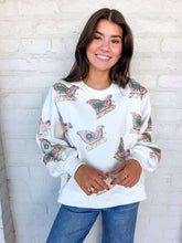 Load image into Gallery viewer, Jordan Amanda Pink Multi Christmas Sleigh Sweater