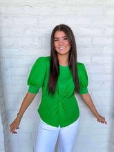 Load image into Gallery viewer, Stay Tuned Green Top