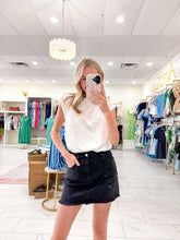 Load image into Gallery viewer, Rewind The Time Black Hem Skirt