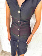 Load image into Gallery viewer, Busy Per Usual Black Dress