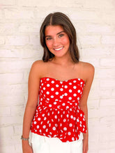 Load image into Gallery viewer, Back To The Season Red Top