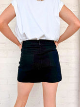 Load image into Gallery viewer, Cast The Light Black Mini Skirt