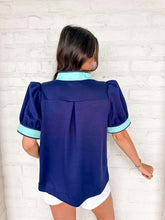 Load image into Gallery viewer, Finding Hope Navy Top
