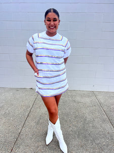 Jordan Amanda Purple And Gold White Stripe ***TOP***