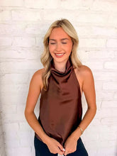 Load image into Gallery viewer, Hold Onto Memories Brown Halter Top