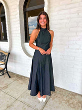 Load image into Gallery viewer, Chasing You Denim Halter Dress