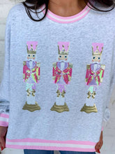 Load image into Gallery viewer, Jordan Amanda Three Little Pink  Christmas Nutcracker Sweatshirt