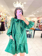 Load image into Gallery viewer, The Afterglow Green Dress