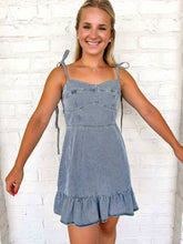 Load image into Gallery viewer, Travel With Me Light Denim Dress