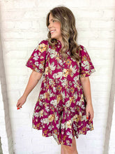 Load image into Gallery viewer, The Only Way Wine Dress