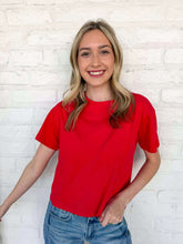 Load image into Gallery viewer, Fill My Cup Cropped Ruby Tee